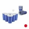 relaxdays Becher »50 x Beer Pong Becher blau«, Kunststoff