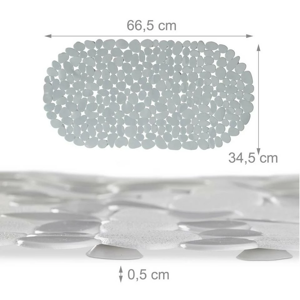 relaxdays Antirutschmatte »10 x Badewanneneinlage Steinoptik grau« 3 relaxdays Antirutschmatte »10 x Badewanneneinlage Steinoptik grau« – Bild 3