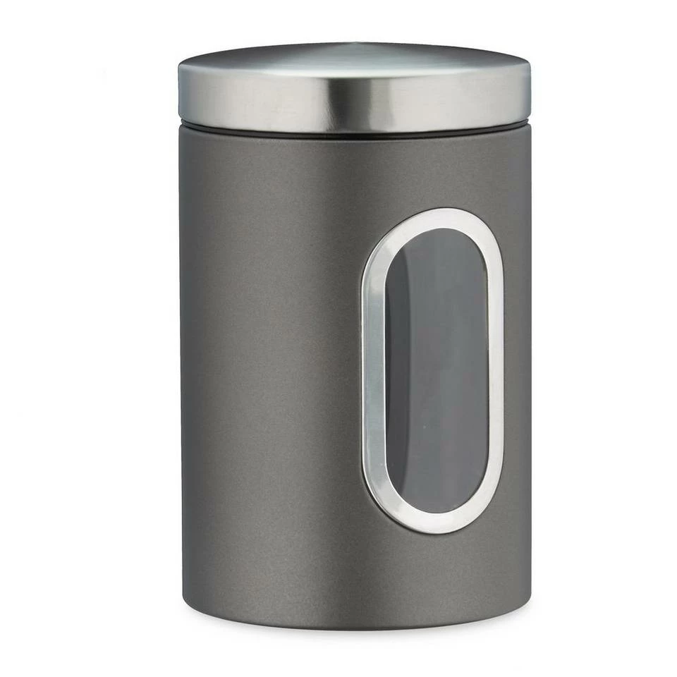 relaxdays Vorratsdose »2x Vorratsdose mit Sichtfenster grau«, Eisen 8 relaxdays Vorratsdose »2x Vorratsdose mit Sichtfenster grau«, Eisen – Bild 8