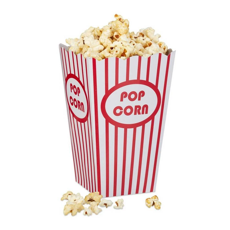 relaxdays Snackschale »Popcorntüten 48 Stück«, Pappe 1 relaxdays Snackschale »Popcorntüten 48 Stück«, Pappe