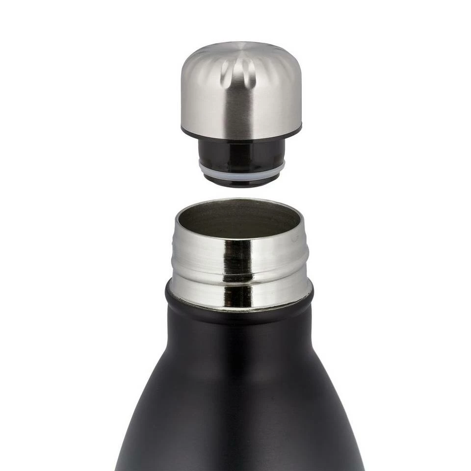 relaxdays Isolierflasche »1 x Thermo Trinkflasche 1 Liter schwarz« 7 relaxdays Isolierflasche »1 x Thermo Trinkflasche 1 Liter schwarz« – Bild 7