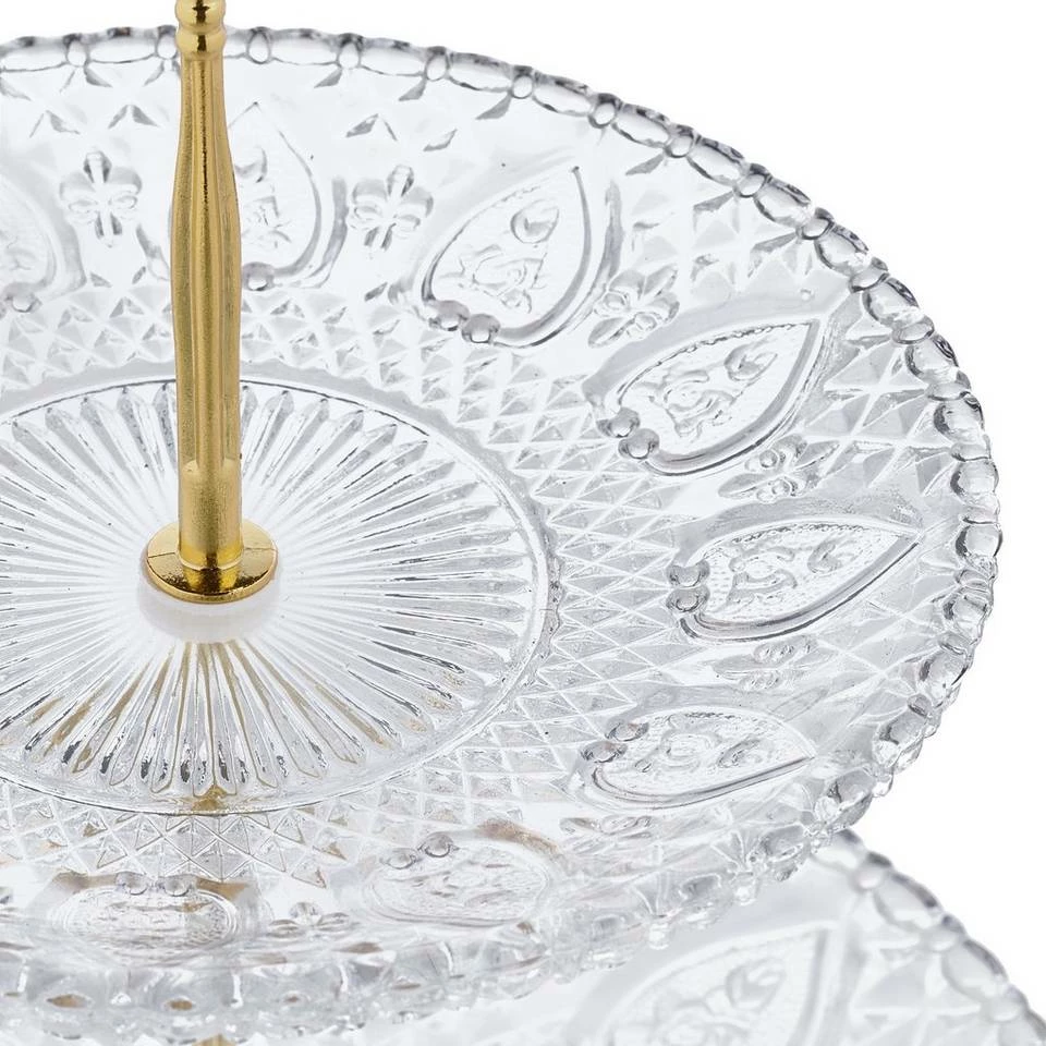 relaxdays Etagere »2-stöckige Etagere aus Glas«, Glas 6 relaxdays Etagere »2-stöckige Etagere aus Glas«, Glas – Bild 6