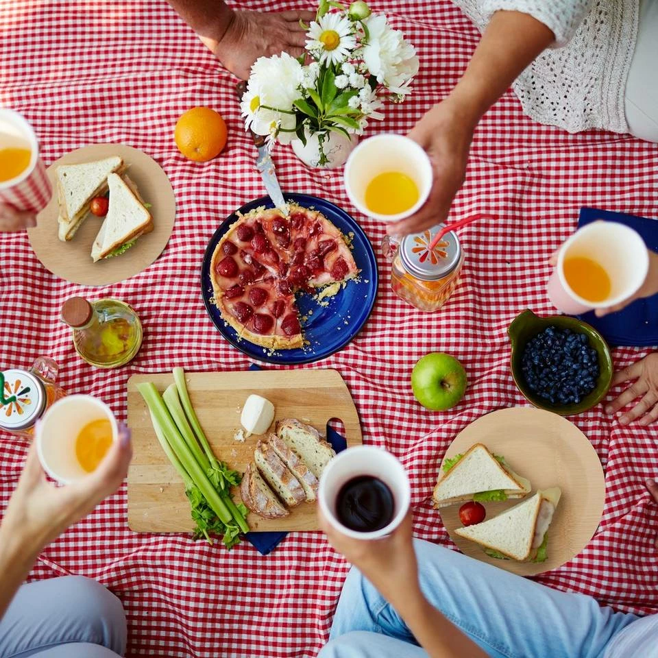 relaxdays Einwegteller »25 x Bambus Teller rund« 5 relaxdays Einwegteller »25 x Bambus Teller rund« – Bild 5