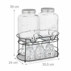 relaxdays Getränkespender Getränkespender Set mit Ständer -Neuetischkultur Verkäufe 2022 432d06d5 8e04 5fba a40d 0405c1d73f71