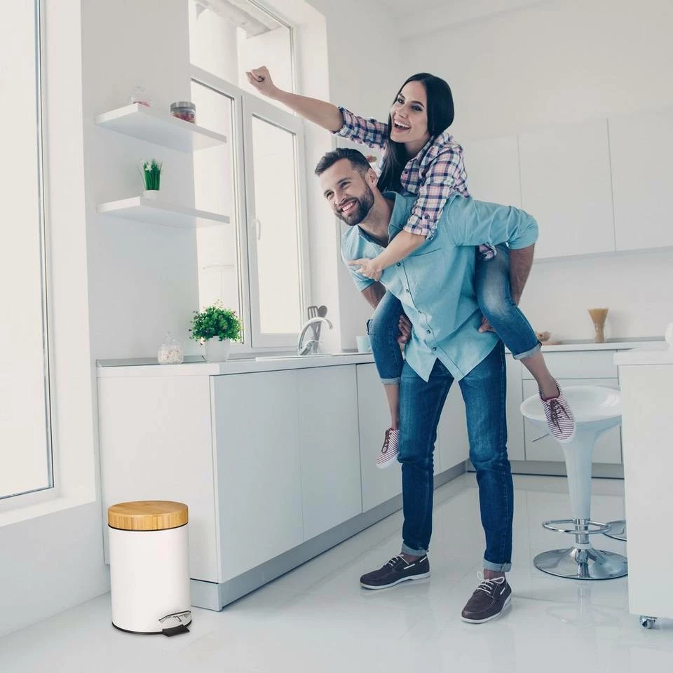 relaxdays Mülleimer »Mülleimer Bad 3 l«, Weiß 7 relaxdays Mülleimer »Mülleimer Bad 3 l«, Weiß – Bild 7