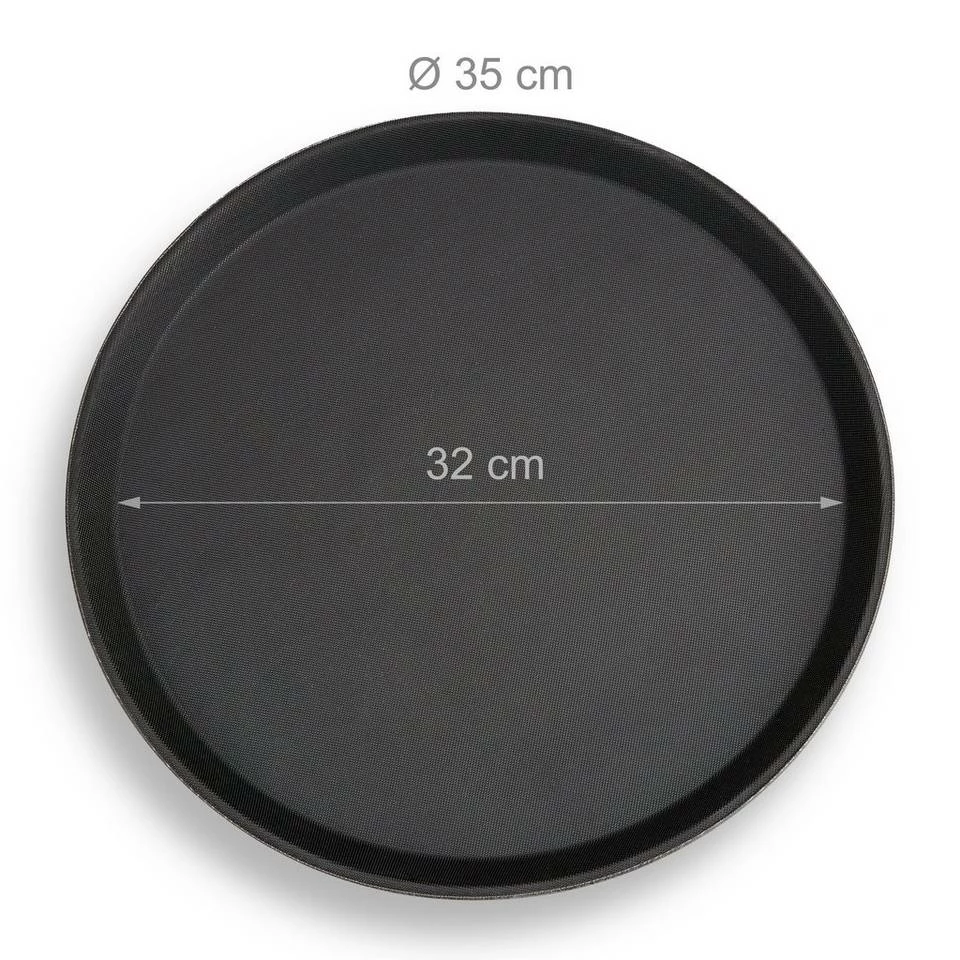 relaxdays Servierbrett »10 x Gastro Tablett rund«, Kunststoff 4 relaxdays Servierbrett »10 x Gastro Tablett rund«, Kunststoff – Bild 4