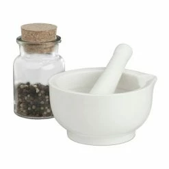 relaxdays Mörser »Mörser mit Stößel Porzellan«, M