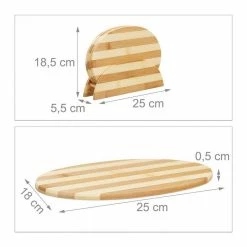 relaxdays Frühstücksbrett »Bambus Frühstücksbrettchen gestreift«, Bambus -Neuetischkultur Verkäufe 2022 47b26c8e fa37 5f22 a732 83076d9bd02d