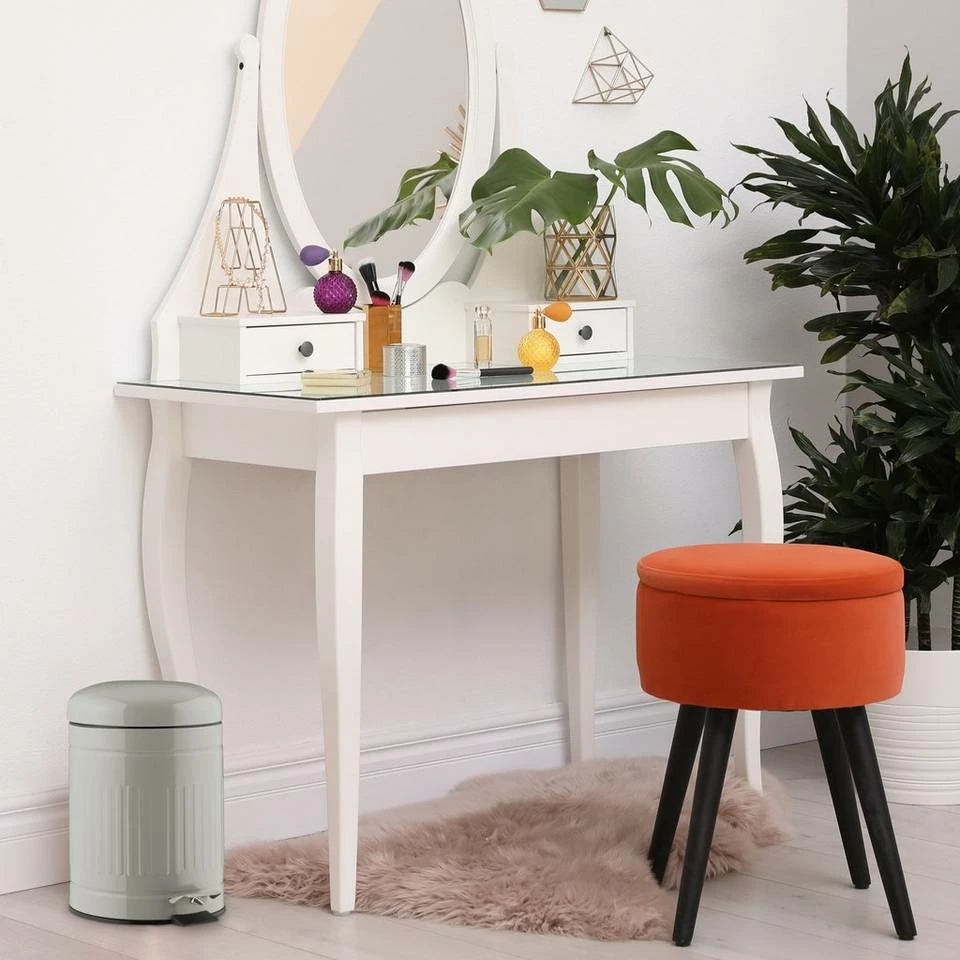 relaxdays Kosmetikeimer »Kosmetikeimer 5 Liter«, Schwarz Schwarz Silber, Grau Silber Schwarz, Weiß Silber Schwarz 5 relaxdays Kosmetikeimer »Kosmetikeimer 5 Liter«, Schwarz Schwarz Silber, Grau Silber Schwarz, Weiß Silber Schwarz – Bild 5