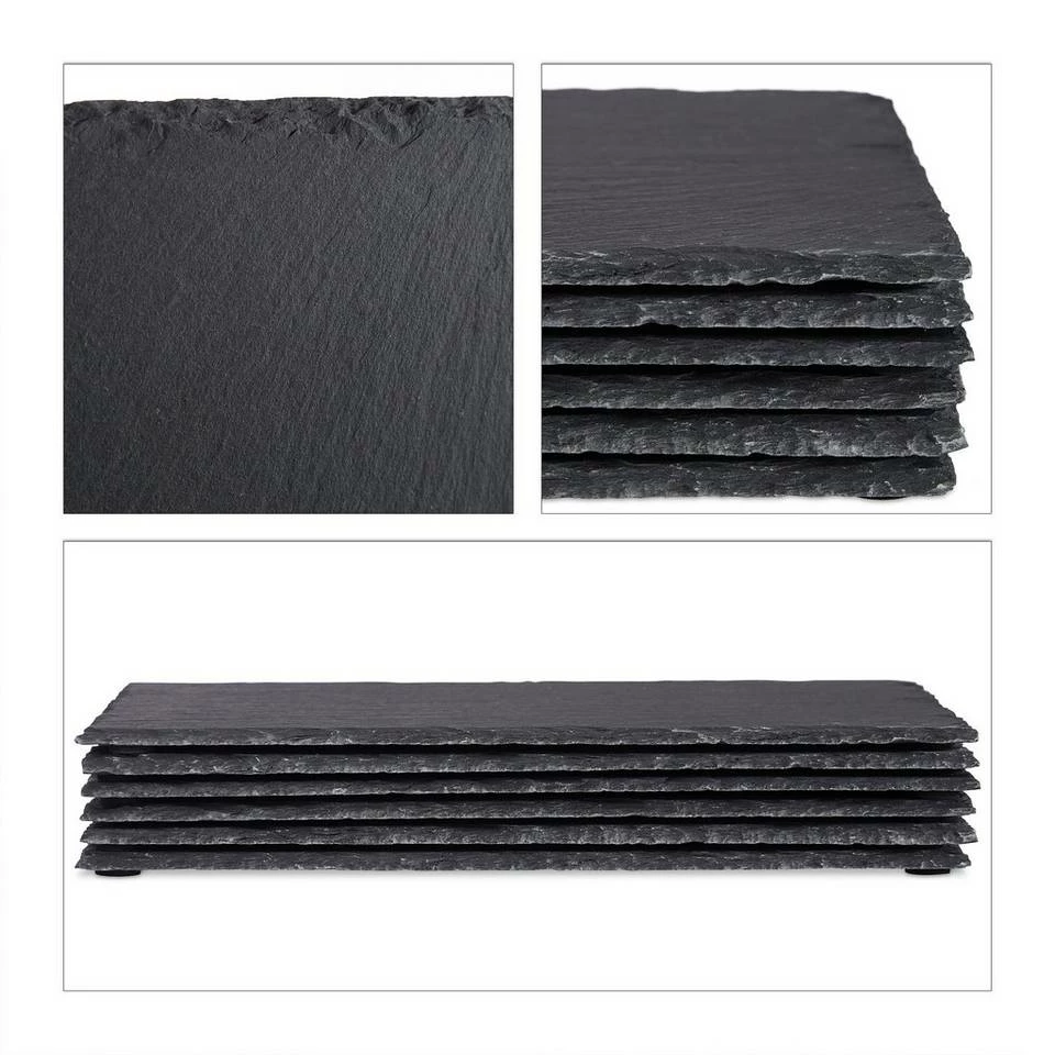 relaxdays Servierplatte »24 x Schieferplatte 30x20 cm«, Schiefer 7 relaxdays Servierplatte »24 x Schieferplatte 30x20 cm«, Schiefer – Bild 7