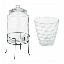 relaxdays Getränkespender Getränkespender Set mit 4 Trinkgläsern 17 relaxdays Getränkespender Getränkespender Set mit 4 Trinkgläsern -Neuetischkultur Verkäufe 2022 4cc06e5d 15c6 51cd 8b0c 642126f1767e