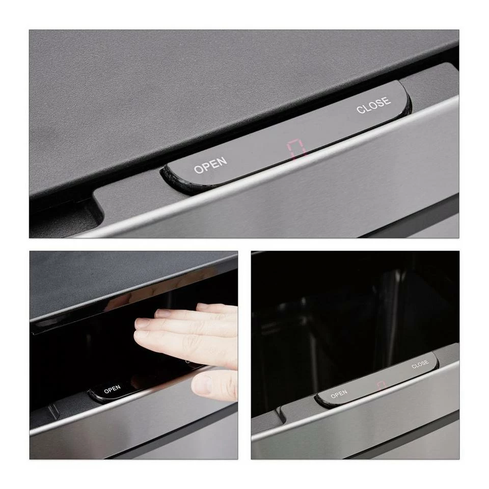 relaxdays Mülleimer »Mülltrennsystem 3-fach mit Sensor« 5 relaxdays Mülleimer »Mülltrennsystem 3-fach mit Sensor« – Bild 5