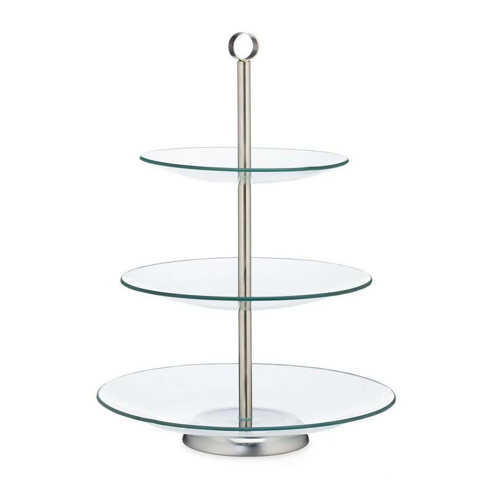 relaxdays Etagere »8 x Runde Etagere 3-stufig«, Glas 8 relaxdays Etagere »8 x Runde Etagere 3-stufig«, Glas – Bild 8