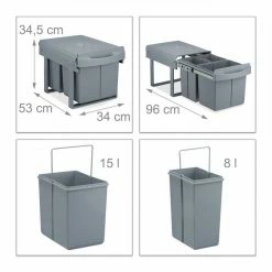 relaxdays Einbaumülleimer »Einbaumülleimer 3-fach grau« 13 relaxdays Einbaumülleimer »Einbaumülleimer 3-fach grau« -Neuetischkultur Verkäufe 2022 505eb9d9 7259 56e6 ba50 268428e5436a