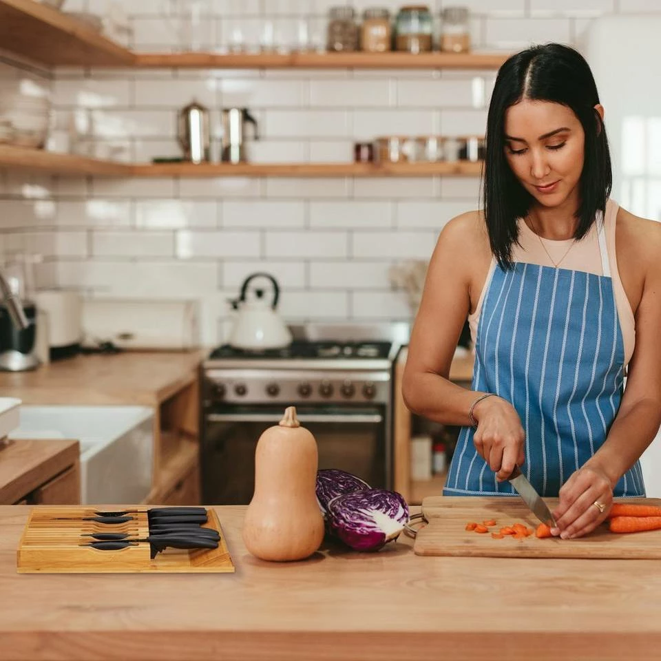 relaxdays Messerblock »Messerorganizer Bambus für 17 Messer« 2 relaxdays Messerblock »Messerorganizer Bambus für 17 Messer« – Bild 2