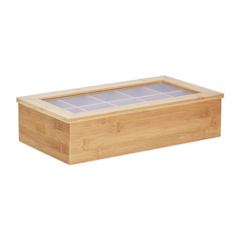 relaxdays Teebox »Teebox Bambus 10 Fächer«, Bambus 9 relaxdays Teebox »Teebox Bambus 10 Fächer«, Bambus – Bild 9