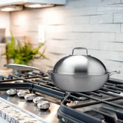 relaxdays Wok »Edelstahl Wok mit Deckel«, Edelstahl -Neuetischkultur Verkäufe 2022 52916f0e 3579 5186 b27d ec694900a2d1