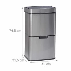 relaxdays Mülleimer »Mülltrennsystem 3-fach mit Sensor« 9 relaxdays Mülleimer »Mülltrennsystem 3-fach mit Sensor« -Neuetischkultur Verkäufe 2022 53855469 7112 543d afae 5962ed8ace27