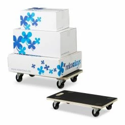 relaxdays Transportroller »2 x Transportroller mit Bremse 400 kg«