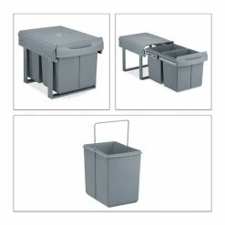 relaxdays Einbaumülleimer »Einbaumülleimer 2x15 l grau« -Neuetischkultur Verkäufe 2022 55eed57d b9c2 5e8d 9ca1 ef1605719f2b