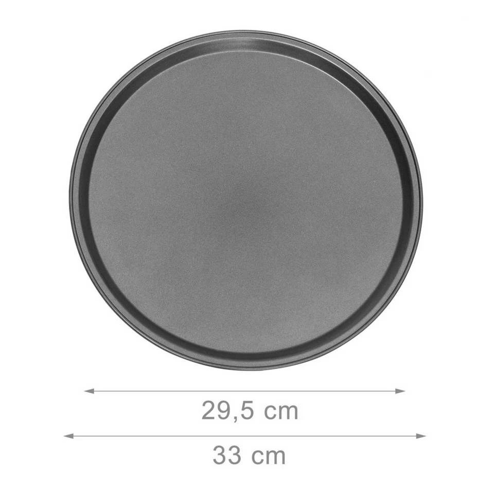 relaxdays Pizzablech »Pizzablech rund 4er Set«, Stahl 4 relaxdays Pizzablech »Pizzablech rund 4er Set«, Stahl – Bild 4