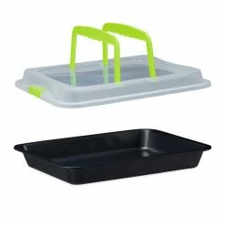 relaxdays Ofenschale »Backblech mit Deckel 3in1«, Stahl, Grün Schwarz Transparent Grün, Schwarz Transparent 20 relaxdays Ofenschale »Backblech mit Deckel 3in1«, Stahl, Grün Schwarz Transparent Grün, Schwarz Transparent -Neuetischkultur Verkäufe 2022 575d4d4a 3282 5f5b a460 4018a79465a8