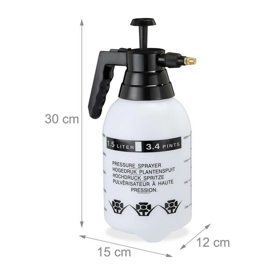 relaxdays Sprühflasche »Pumpsprühflasche 1,5 Liter« 4 relaxdays Sprühflasche »Pumpsprühflasche 1,5 Liter« – Bild 4