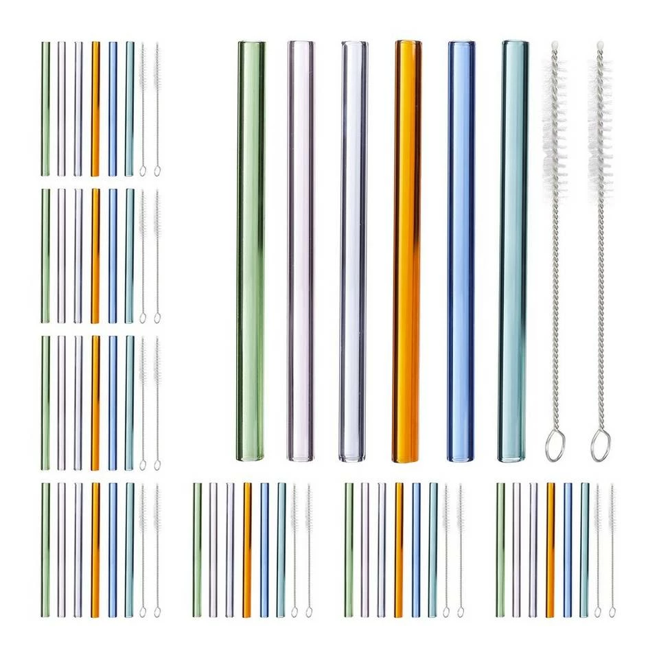 relaxdays Trinkhalme »48 x Strohhalme Glas bunt 15 cm« 1 relaxdays Trinkhalme »48 x Strohhalme Glas bunt 15 cm«