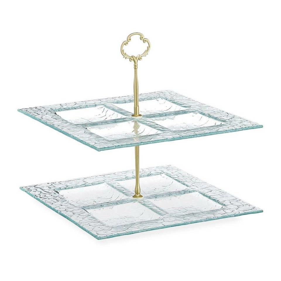 relaxdays Etagere »Eckige Etagere aus Glas«, Glas 9 relaxdays Etagere »Eckige Etagere aus Glas«, Glas – Bild 9