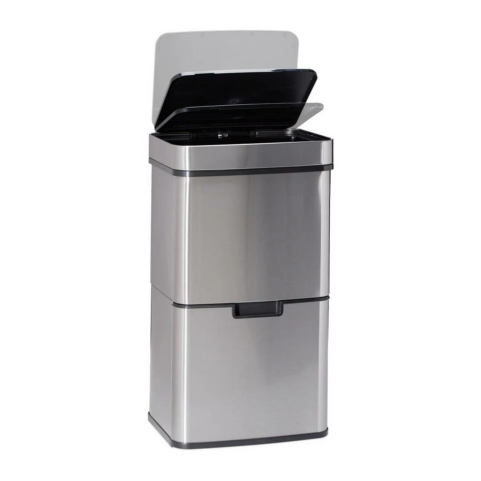 relaxdays Mülleimer »Mülltrennsystem 3-fach mit Sensor« 4 relaxdays Mülleimer »Mülltrennsystem 3-fach mit Sensor« – Bild 4