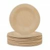 relaxdays Einwegteller »Bambus Teller rund 25er Set«, M