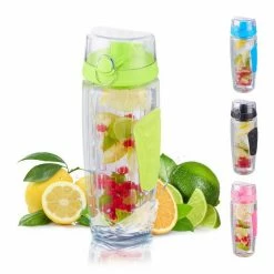 relaxdays Trinkflasche »Trinkflasche mit Obsteinsatz«, Blau Transparent Gr&uuml;n Schwarz, Transparent Schwarz, Transparent Blau Schwarz, Transparent Pink Schwarz -Neuetischkultur Verkäufe 2022 5cf59cd7 b799 5eca b868 fcabed896f4e