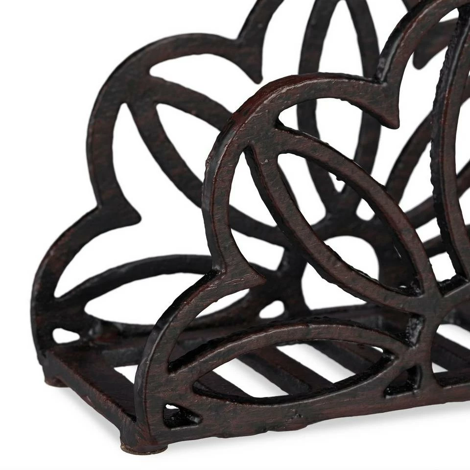 relaxdays Serviettenhalter »4 x Serviettenhalter Gusseisen Blume«, Gusseisen 6 relaxdays Serviettenhalter »4 x Serviettenhalter Gusseisen Blume«, Gusseisen – Bild 6