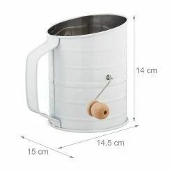 relaxdays Küchensieb »2 x Retro Mehlsieb mit Kurbel«, Edelstahl -Neuetischkultur Verkäufe 2022 5ddb2223 3db5 5e00 b3cb 2e39362d9ba1