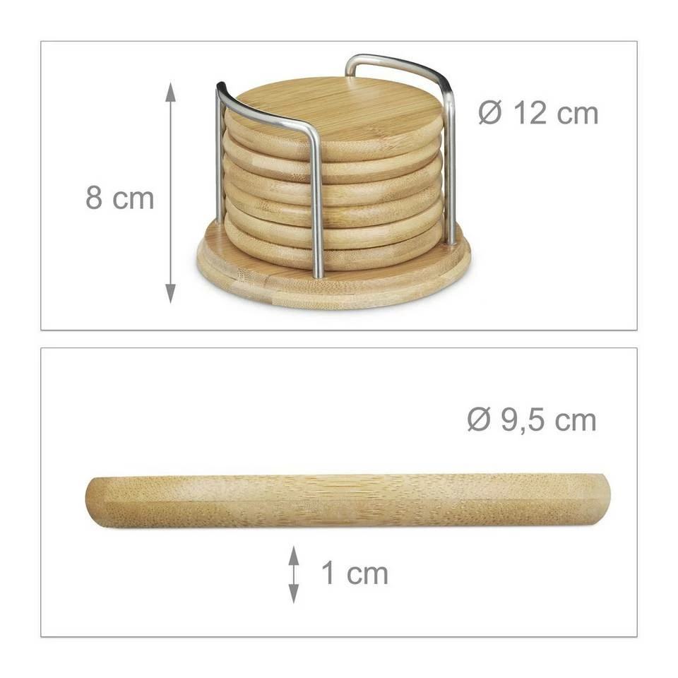relaxdays Getränkeuntersetzer »Untersetzer rund 7 teilig« 2 relaxdays Getränkeuntersetzer »Untersetzer rund 7 teilig« – Bild 2