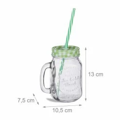 relaxdays Glas »Trinkgläser mit Strohhalm 8er Set«, Glas -Neuetischkultur Verkäufe 2022 60d5641a 5edb 5844 aec2 a4db01fbfbf3