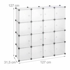 relaxdays Steckregal »Steckregal Kunststoff mit 16 Fächern«, Transparent Schwarz Transparent, Transparent Schwarz, Weiß 15 relaxdays Steckregal »Steckregal Kunststoff mit 16 Fächern«, Transparent Schwarz Transparent, Transparent Schwarz, Weiß -Neuetischkultur Verkäufe 2022 60e981e2 5eae 5661 b75e 898ab63aa374