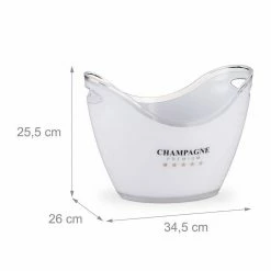 relaxdays Sektkühler Sektkühler 6l in Weiß -Neuetischkultur Verkäufe 2022 610fd2a3 0049 50da abb4 1a1337ba476e