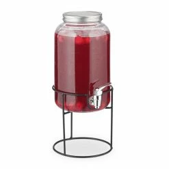 relaxdays Getränkespender Getränkespender 3,5 Liter