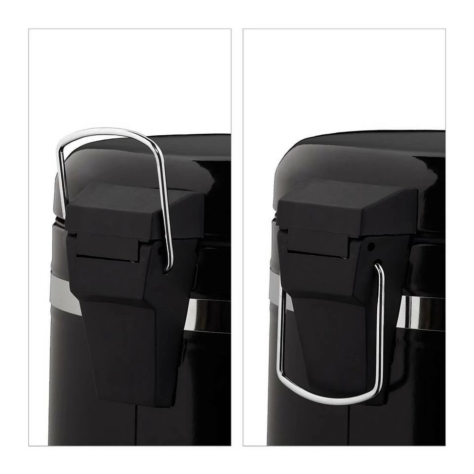 relaxdays Kosmetikeimer »Kosmetikeimer 5l mit Absenkautomatik«, Schwarz Weiß Silber Schwarz, Schwarz Silber, Grau Silber Schwarz 8 relaxdays Kosmetikeimer »Kosmetikeimer 5l mit Absenkautomatik«, Schwarz Weiß Silber Schwarz, Schwarz Silber, Grau Silber Schwarz – Bild 8