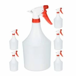 relaxdays Sprühflasche »6x Sprühflasche in Rot«