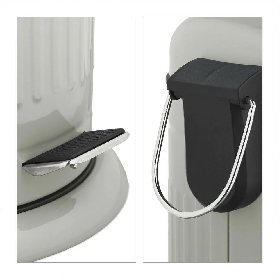 relaxdays Kosmetikeimer »Kosmetikeimer Bad 3 Liter«, hellgrau Schwarz Silber, Grau Schwarz Silber, Weiß Schwarz Silber 8 relaxdays Kosmetikeimer »Kosmetikeimer Bad 3 Liter«, hellgrau Schwarz Silber, Grau Schwarz Silber, Weiß Schwarz Silber – Bild 8