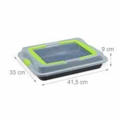 relaxdays Ofenschale »Backblech mit Deckel 3in1«, Stahl, Grün Schwarz Transparent Grün, Schwarz Transparent 14 relaxdays Ofenschale »Backblech mit Deckel 3in1«, Stahl, Grün Schwarz Transparent Grün, Schwarz Transparent -Neuetischkultur Verkäufe 2022 67275382 bf5c 5617 bdec 6bb7c12fa864