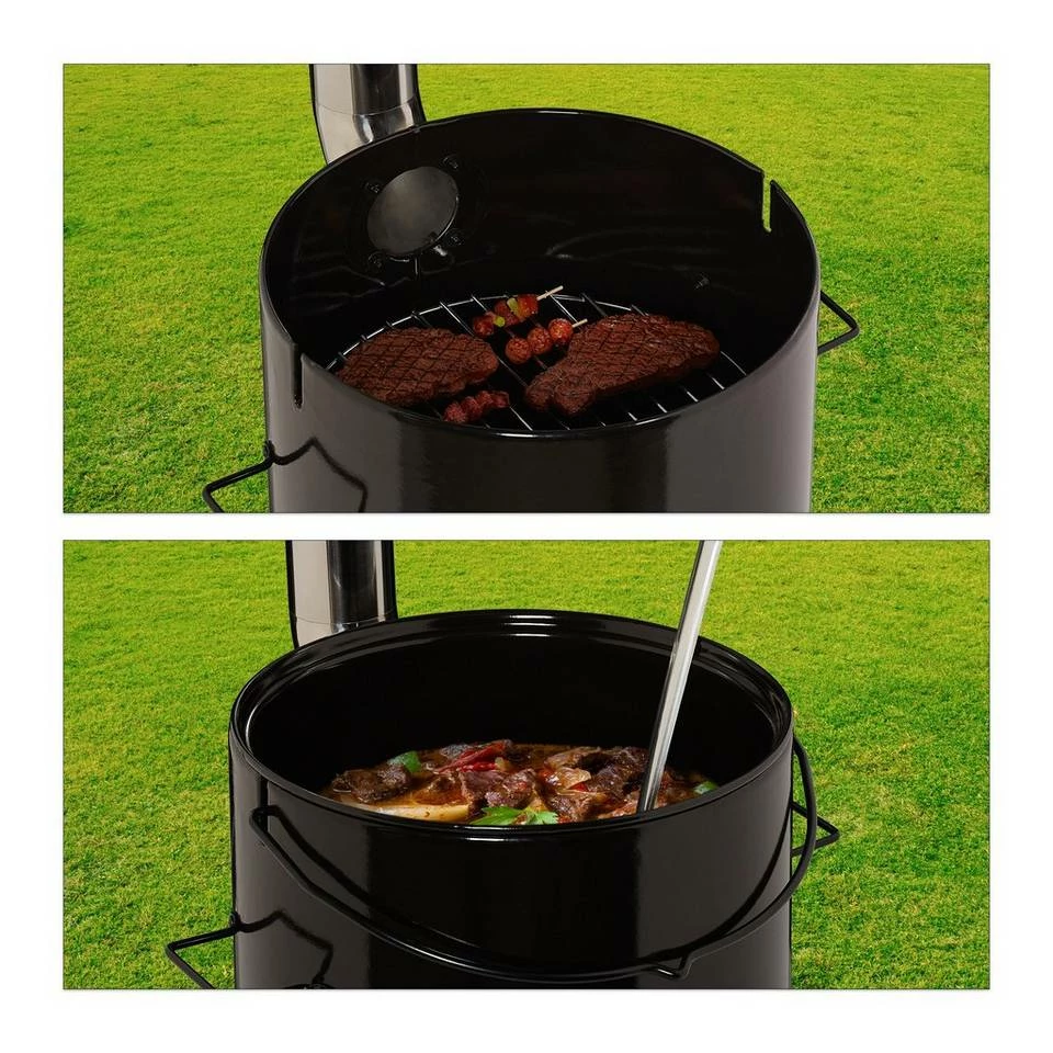 relaxdays Feuertopf »Gulaschkanone mit Grillrost« 5 relaxdays Feuertopf »Gulaschkanone mit Grillrost« – Bild 5