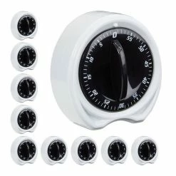 relaxdays Eieruhr »10 x Mechanische Eieruhr«