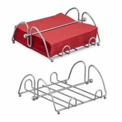 relaxdays Serviettenhalter »2 x Metall Serviettenhalter«, Eisen