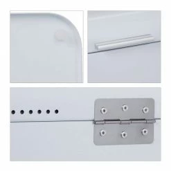 relaxdays Brotkasten »Retro Brotkasten Metall«, Eisen, Weiß Wei&szlig;, Schwarz, Hellblau -Neuetischkultur Verkäufe 2022 6b35a703 466f 5778 8e0a 5ecbcc743b71