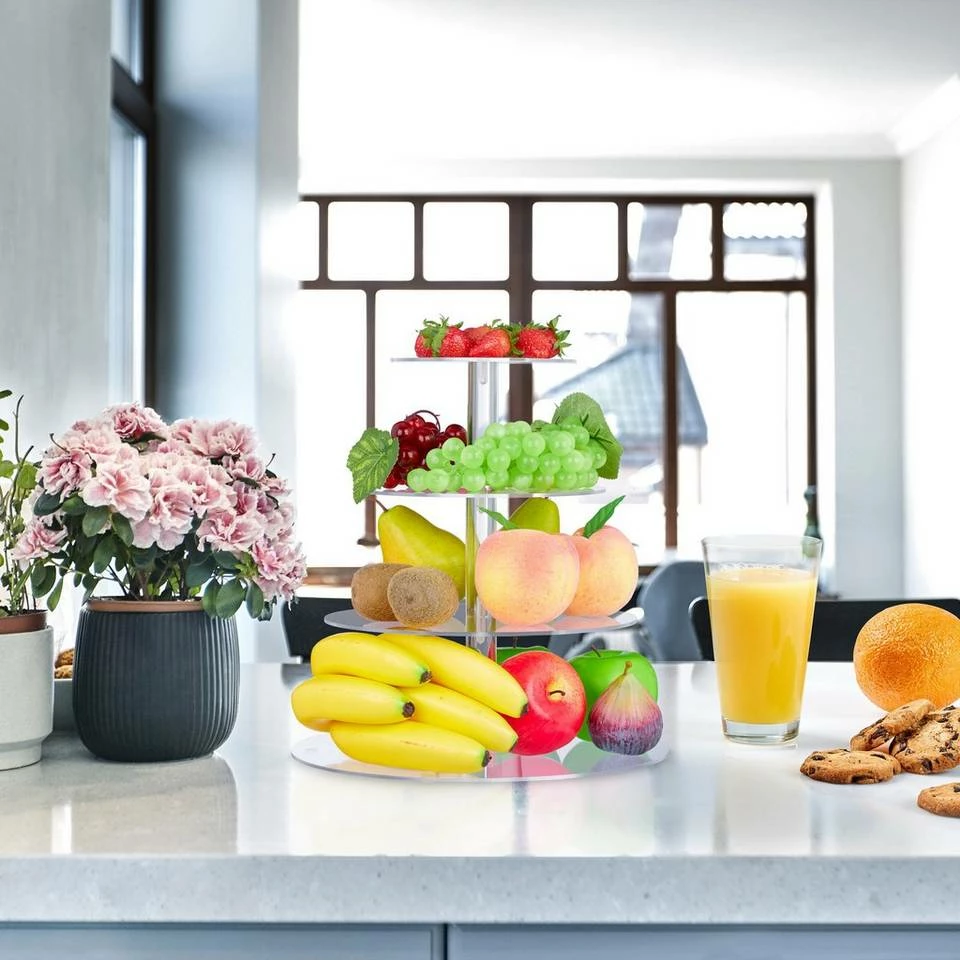 relaxdays Etagere »Etagere 4 Etagen«, Kunststoff 2 relaxdays Etagere »Etagere 4 Etagen«, Kunststoff – Bild 2