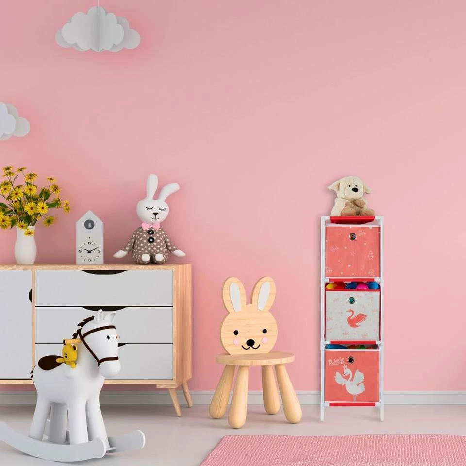 relaxdays Steckregal »Kinderregal Schwan mit Boxen«, 3 2 relaxdays Steckregal »Kinderregal Schwan mit Boxen«, 3 – Bild 2