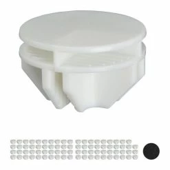 relaxdays Steckregal »80x Verbindungsstück Steckregal weiß«